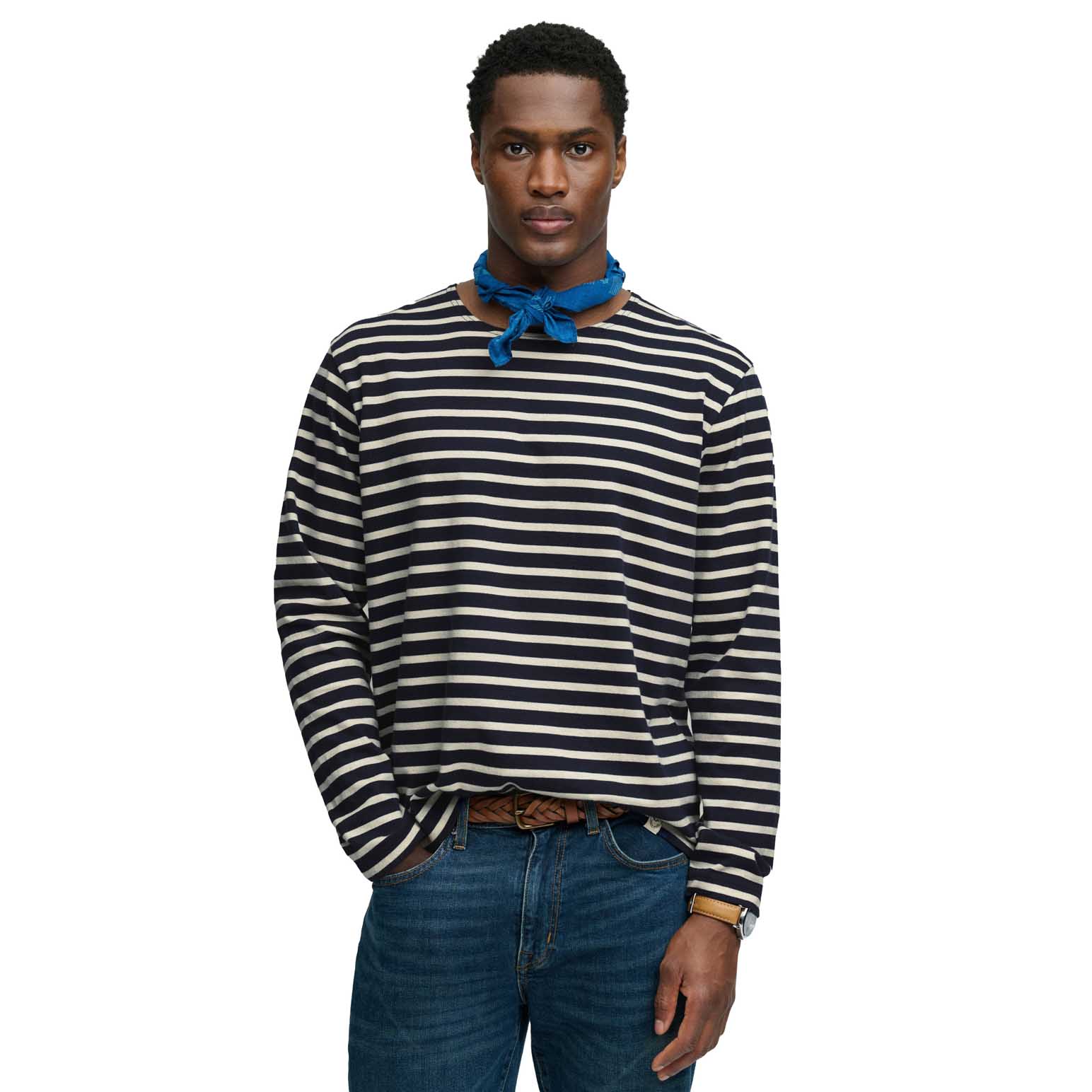 Superdry Merchant Stripe Long Sleeve Top